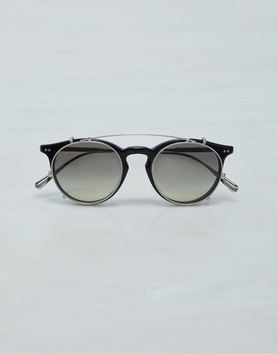 Eduardo眼镜，配防蓝光外挂太阳镜片 黑色 眼镜 -
                        Brunello Cucinelli
                    