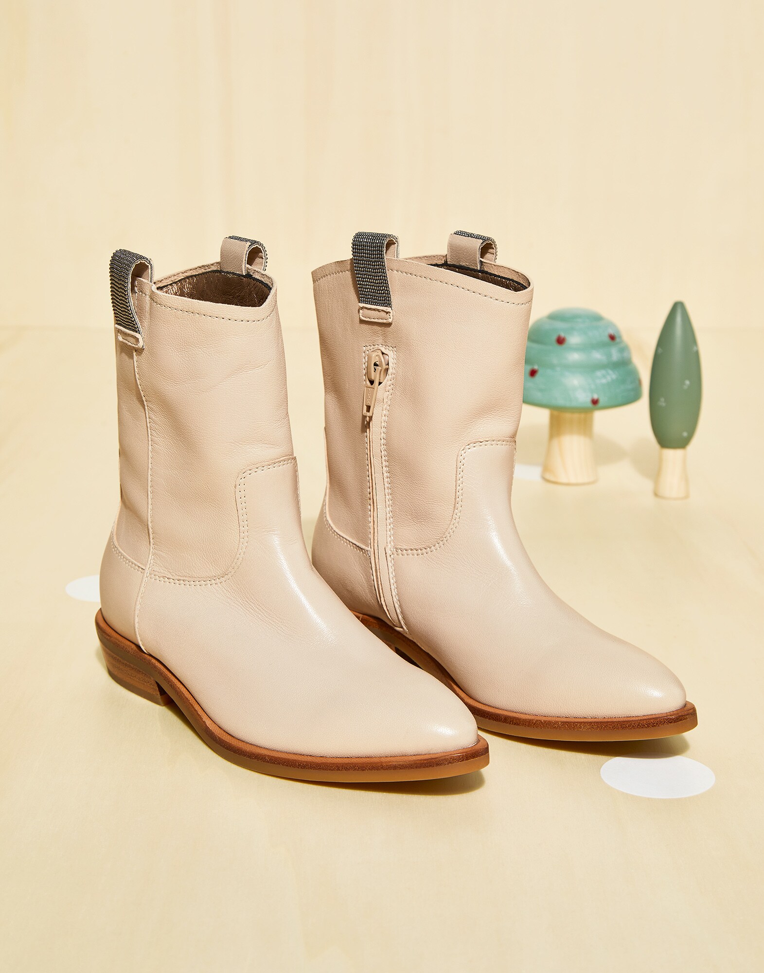 Boots with monili Rice Girl - Brunello Cucinelli