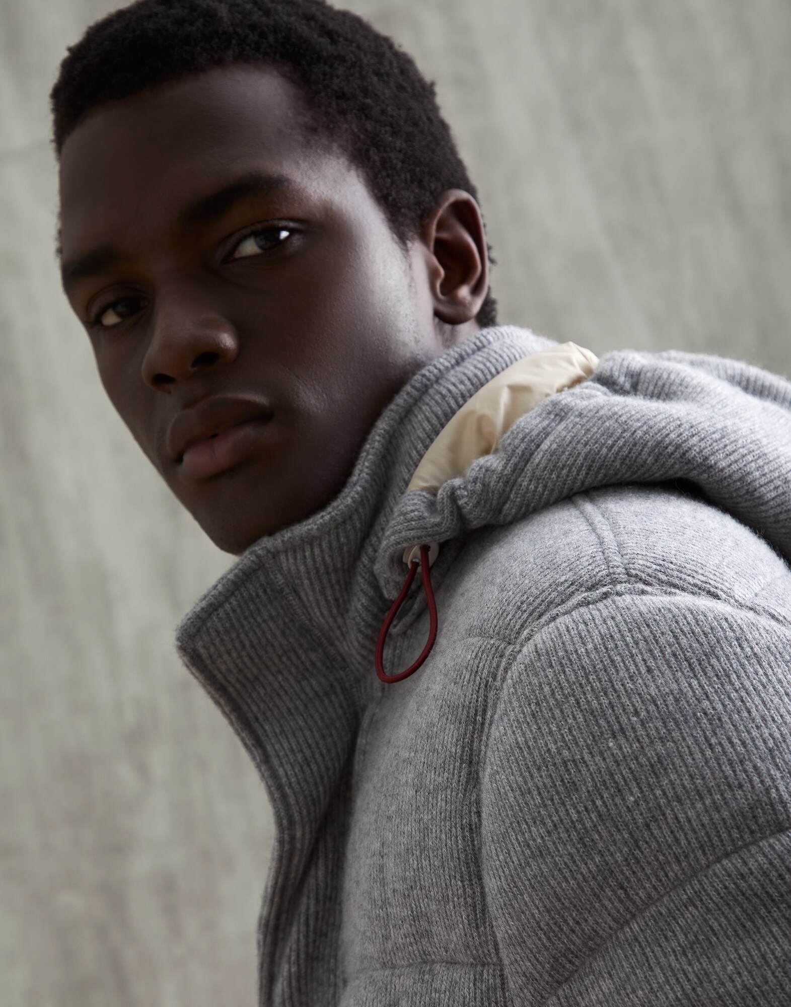 Knit Down Jacket - Detail view
