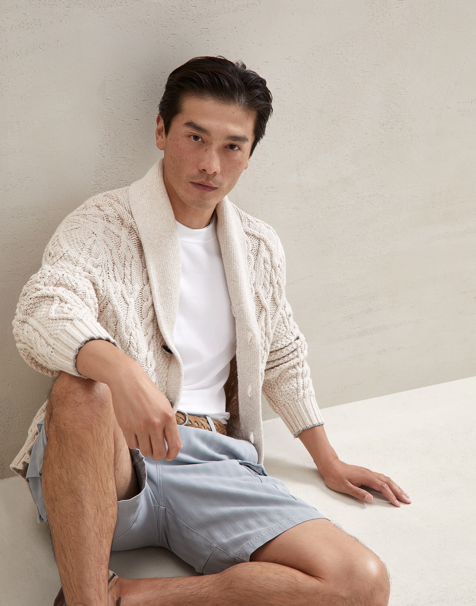 Button-front Cardigan - Editorial view