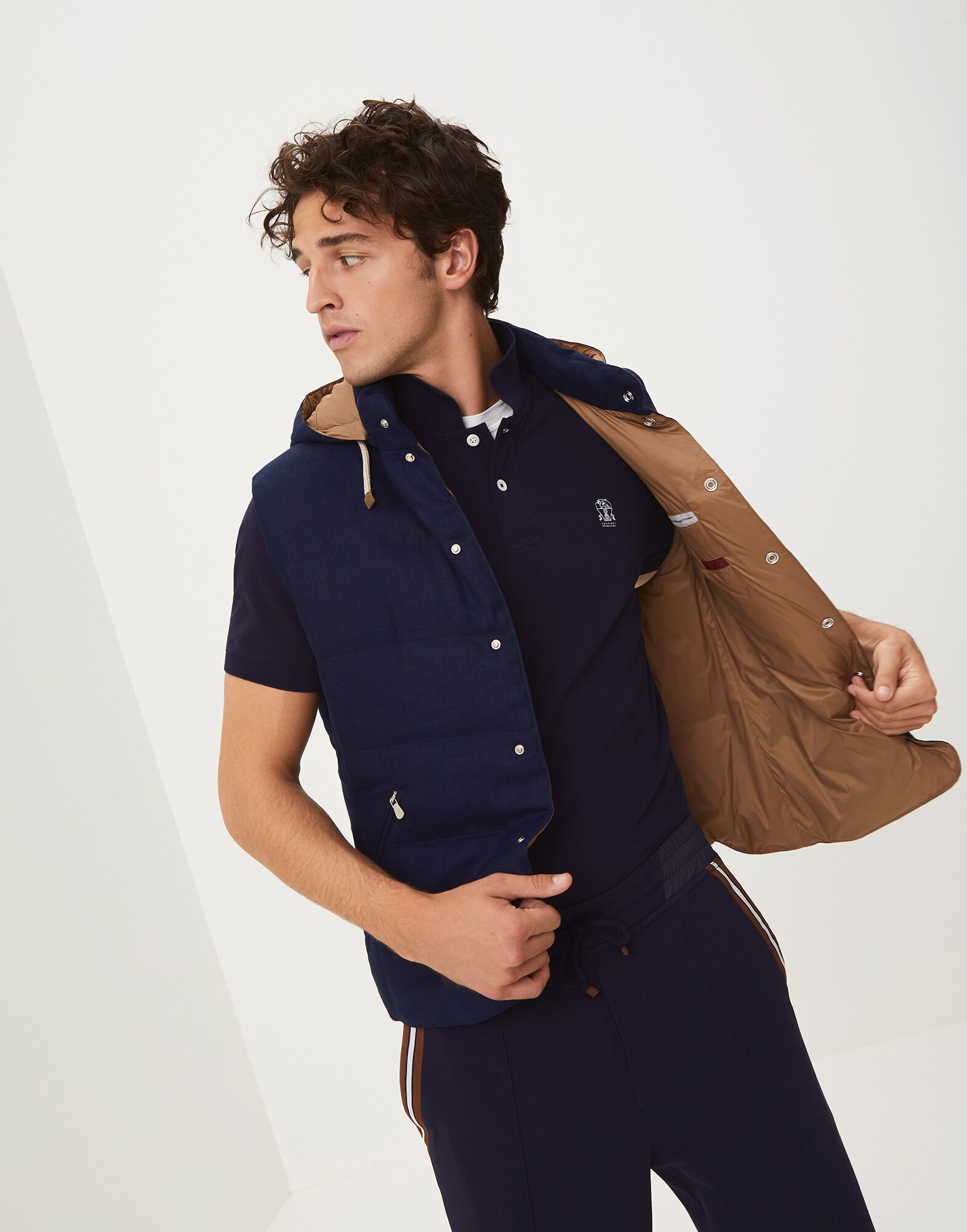 Down Sleeveless Jacket - Editorial view