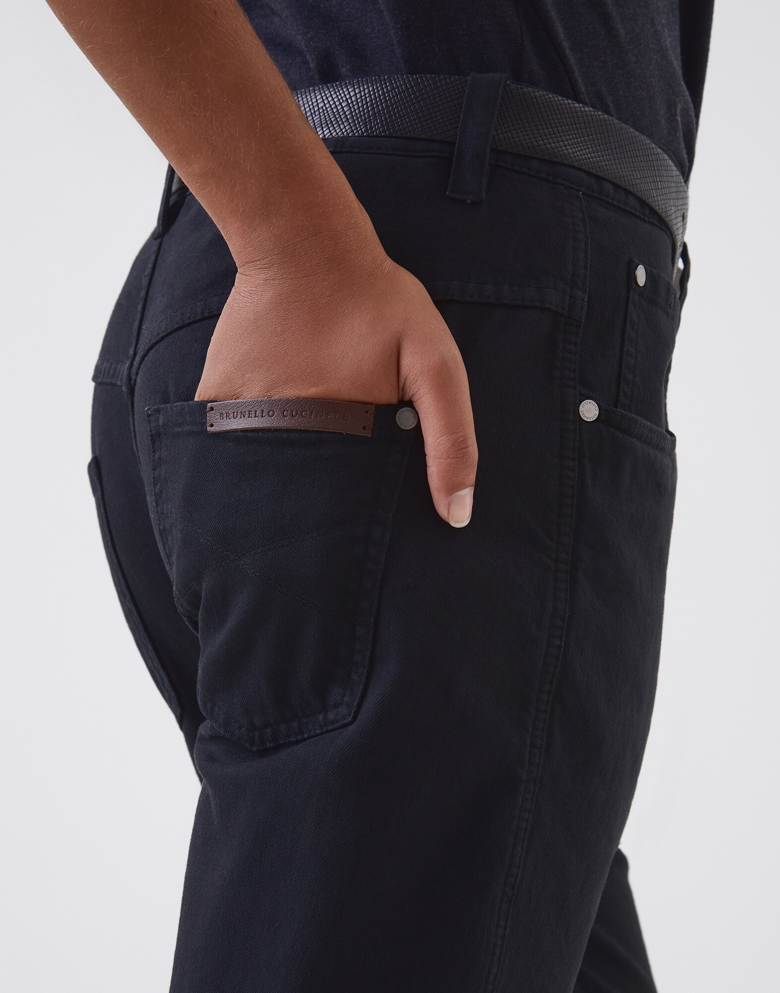 Denim Trousers Black Woman 2 - Brunello Cucinelli