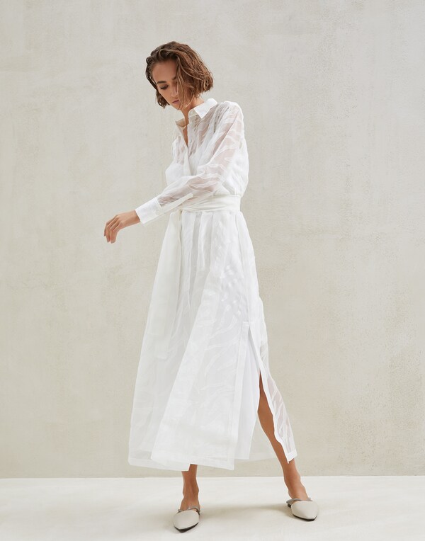 Silk dress White Woman - Brunello Cucinelli 