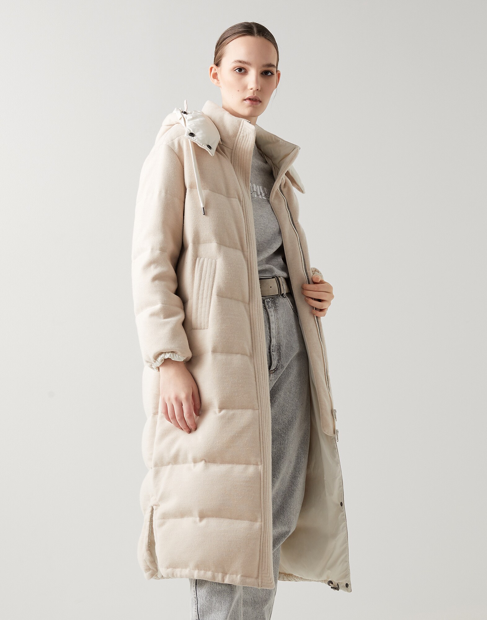 Knit Down Jacket - Front view