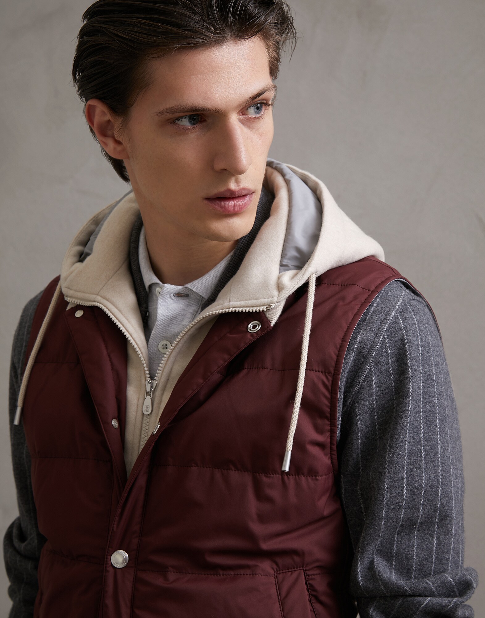 外套 苋菜红 男款 3 - Brunello Cucinelli