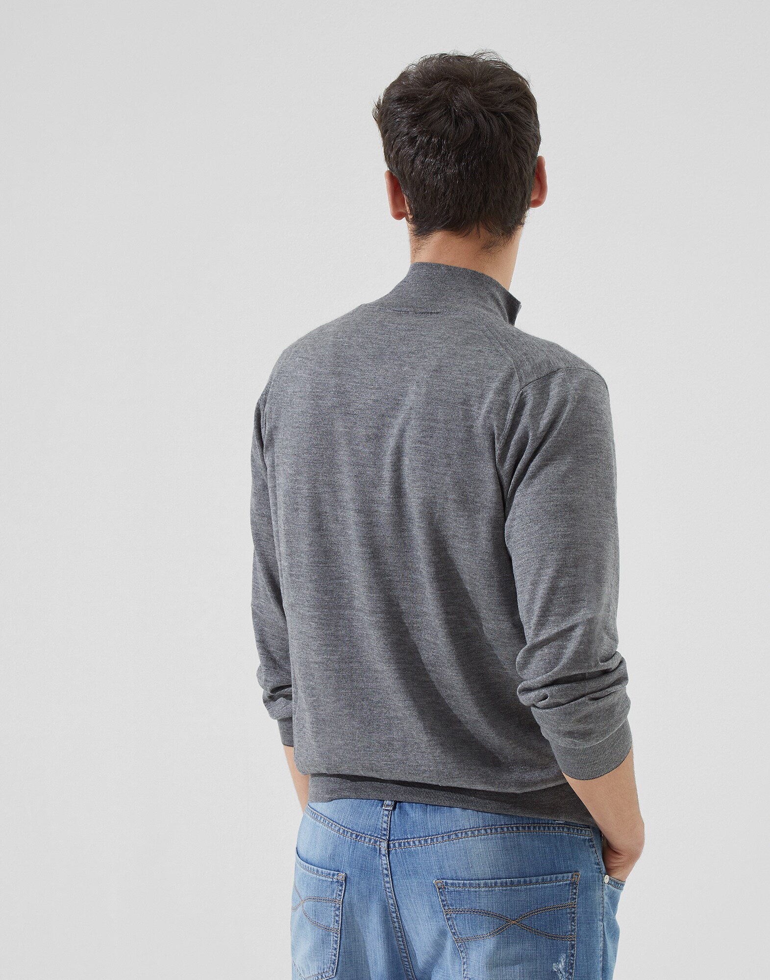 Zip-front Cardigan - Back view