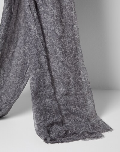 Cashmere scarf Grey Woman - Brunello Cucinelli 