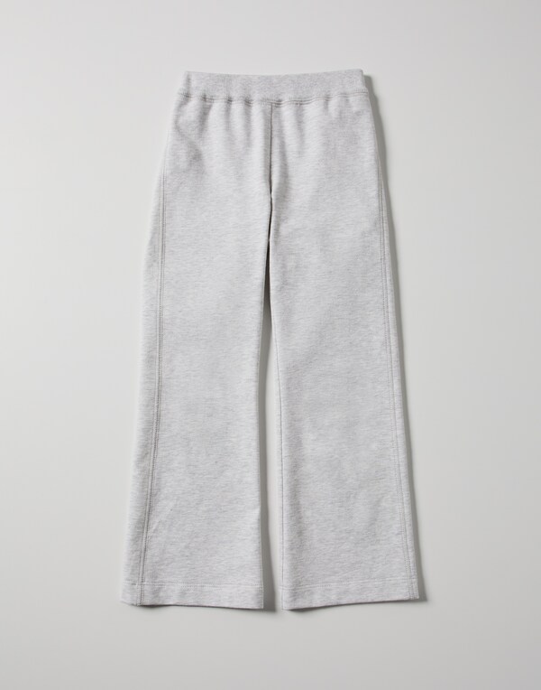 Lightweight French terry trousers Light Grey Girl - Brunello Cucinelli 