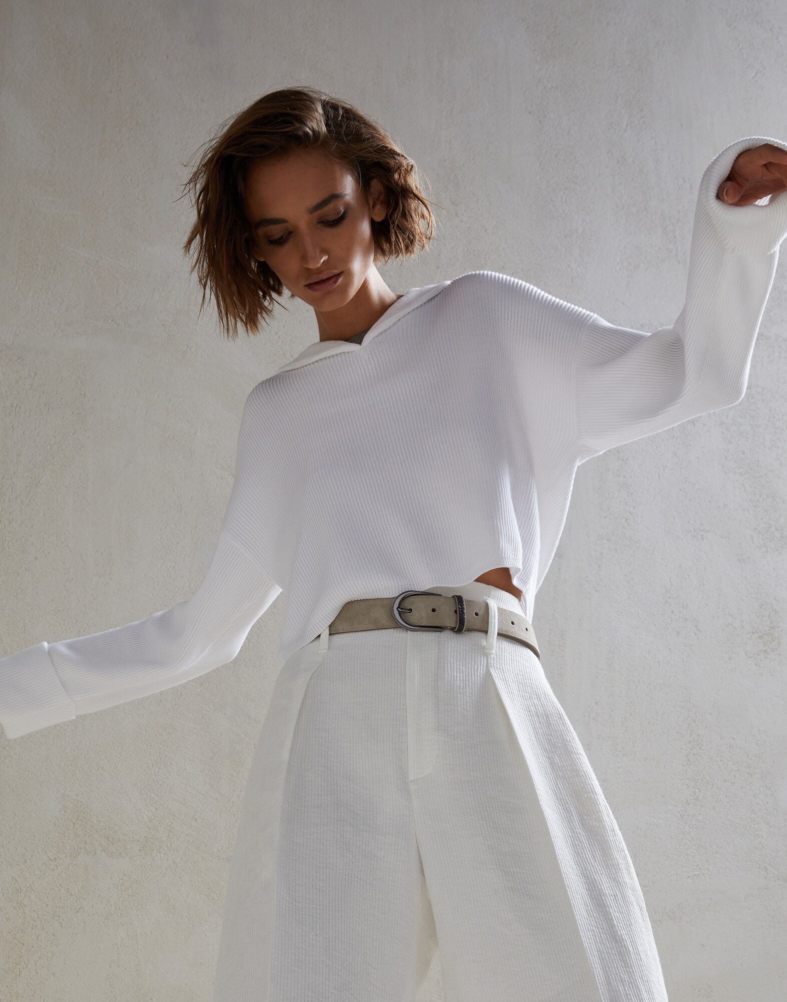 Hooded Sweater - Editorial view