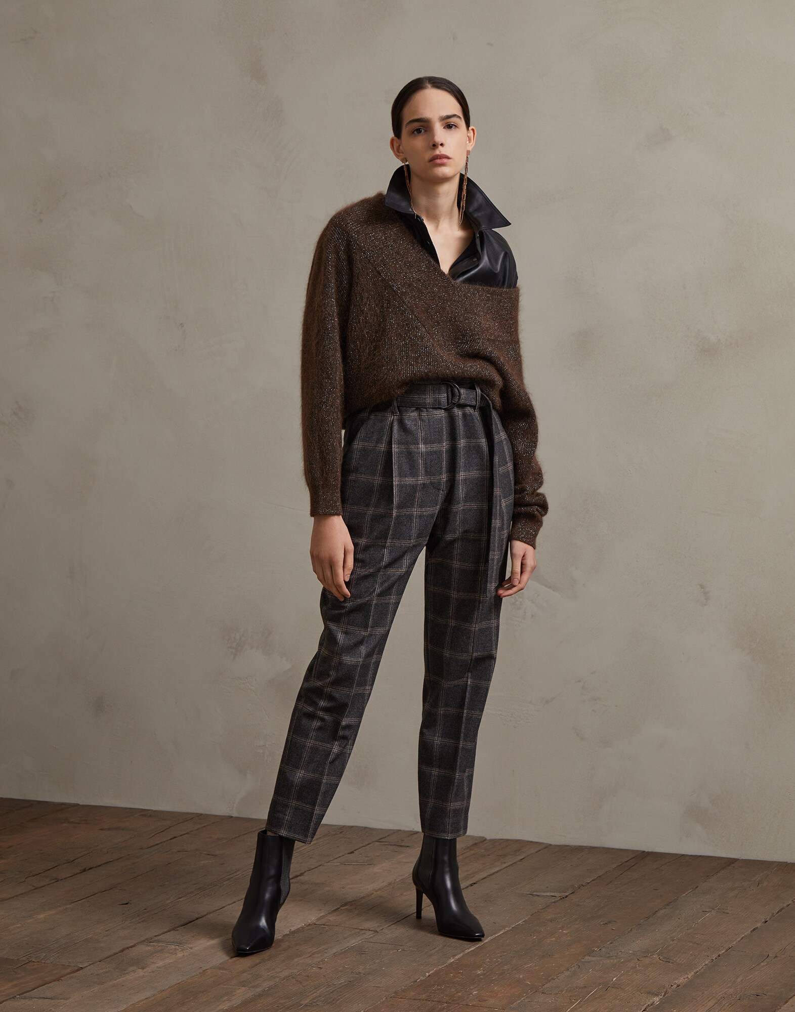 Trousers Medium Grey Woman 3 - Brunello Cucinelli