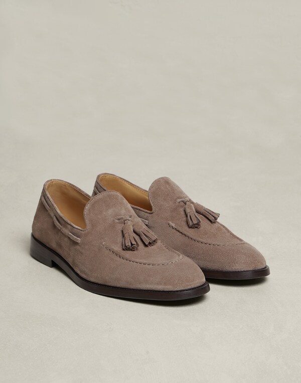Suede loafers Beige Man - Brunello Cucinelli