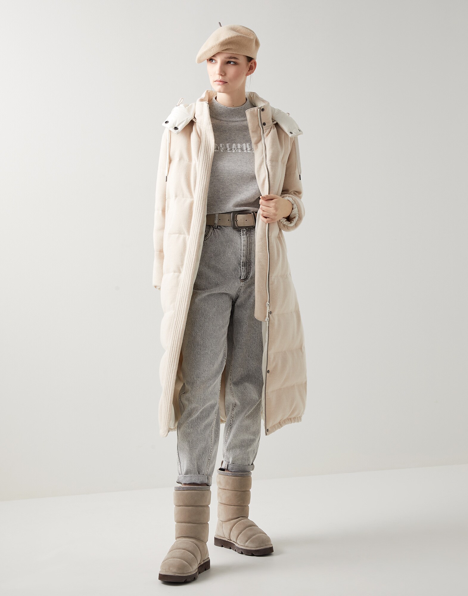 Knit Down Jacket - Full look