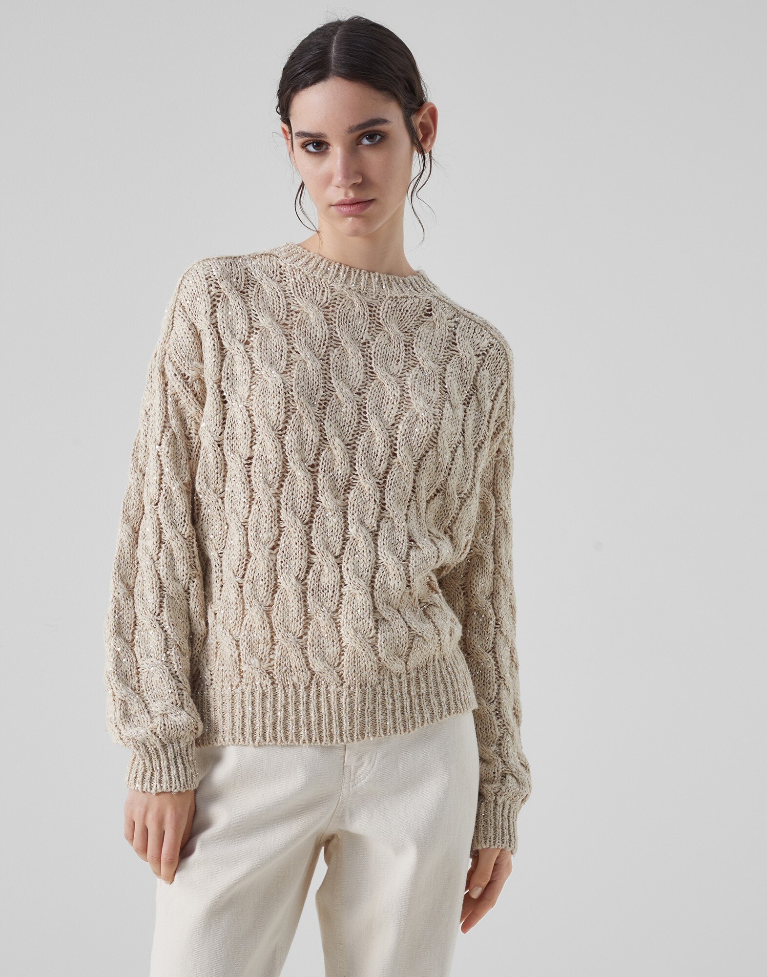 Cable rib sweater