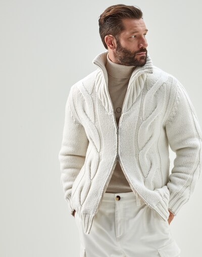 Zip-front Cardigan - Front view
