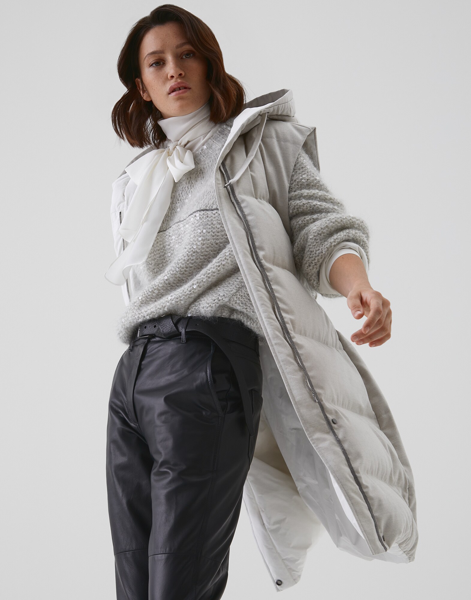 Down Sleeveless Jacket - Editorial view
