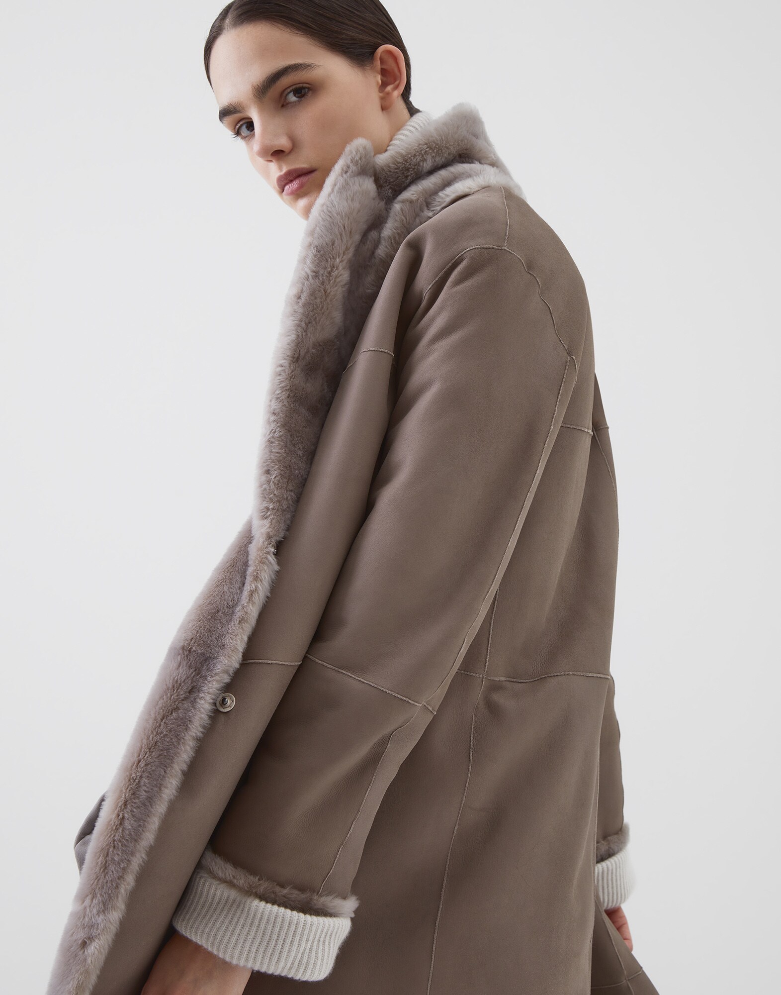 Leather Light Brown Woman 2 - Brunello Cucinelli