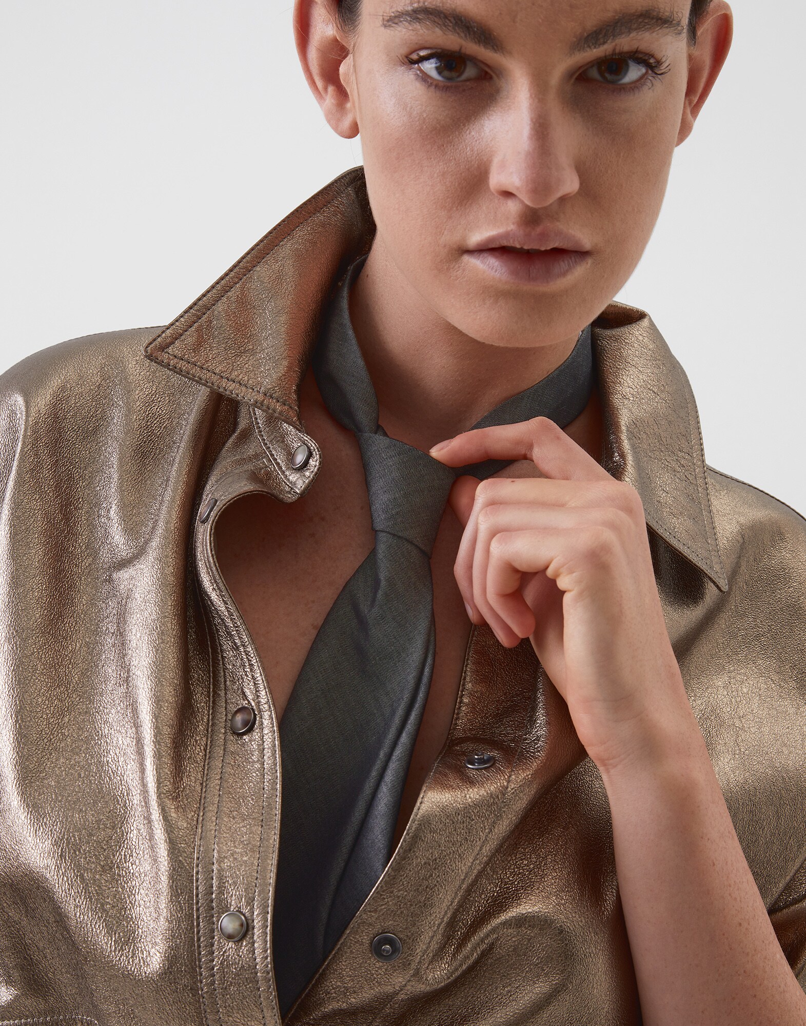 Tie Grey Woman 2 - Brunello Cucinelli