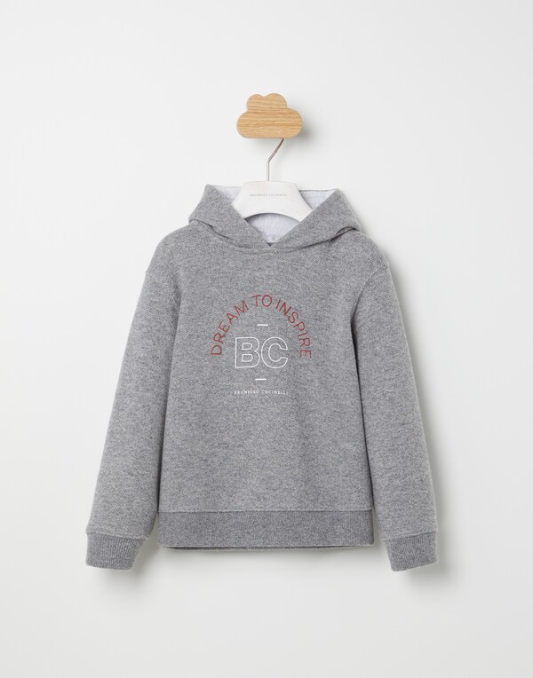 Sweatshirt with hood Grey Boy - Brunello Cucinelli 