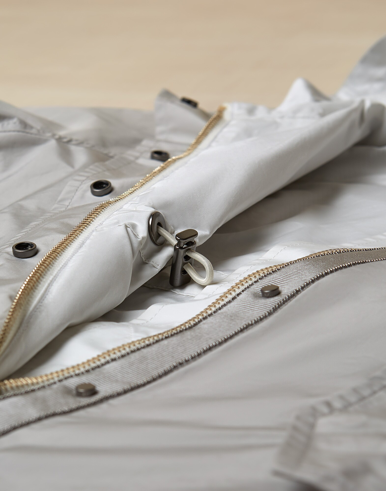 Outerwear Jacket Light Grey Girl 2 - Brunello Cucinelli