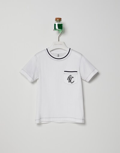 Jersey T-shirt White Boy - Brunello Cucinelli 