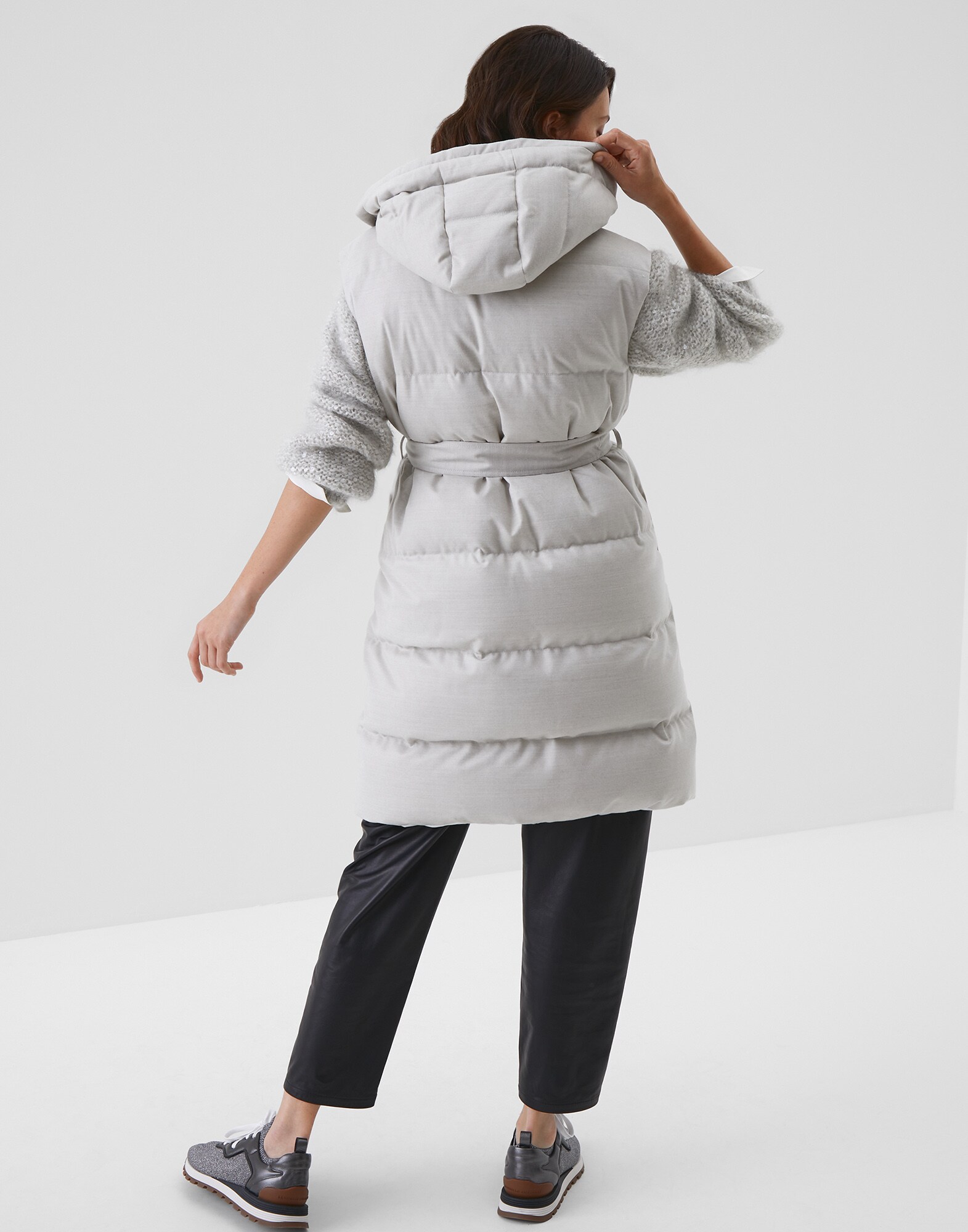 Down Sleeveless Jacket - Back view