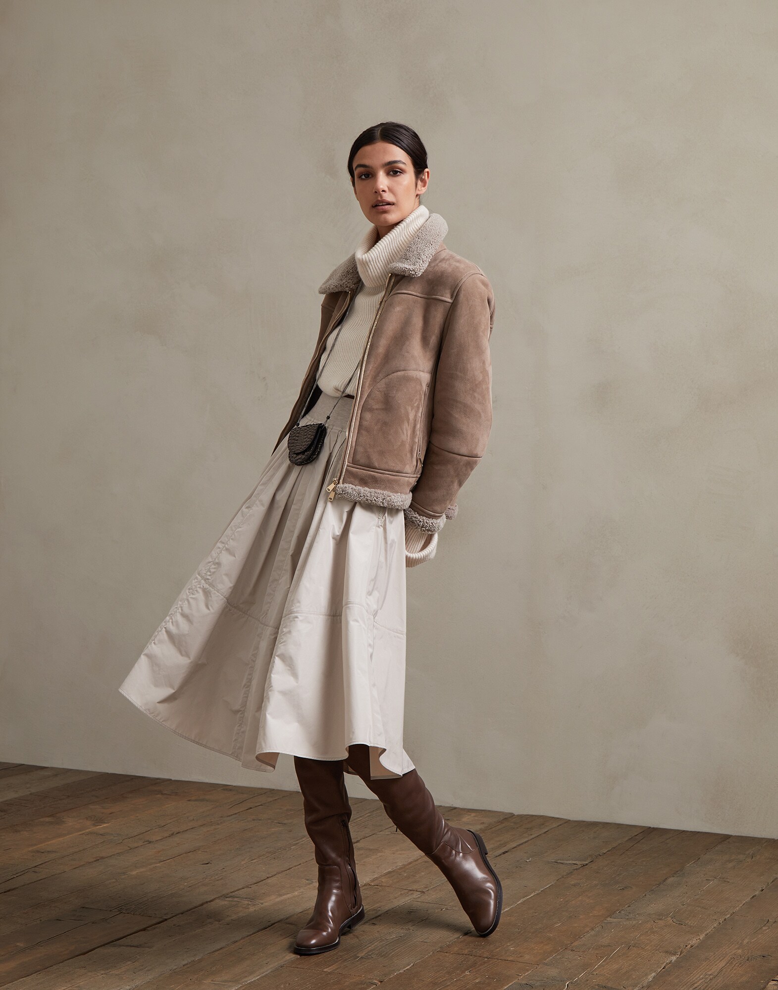 Leather Light Brown Woman 4 - Brunello Cucinelli