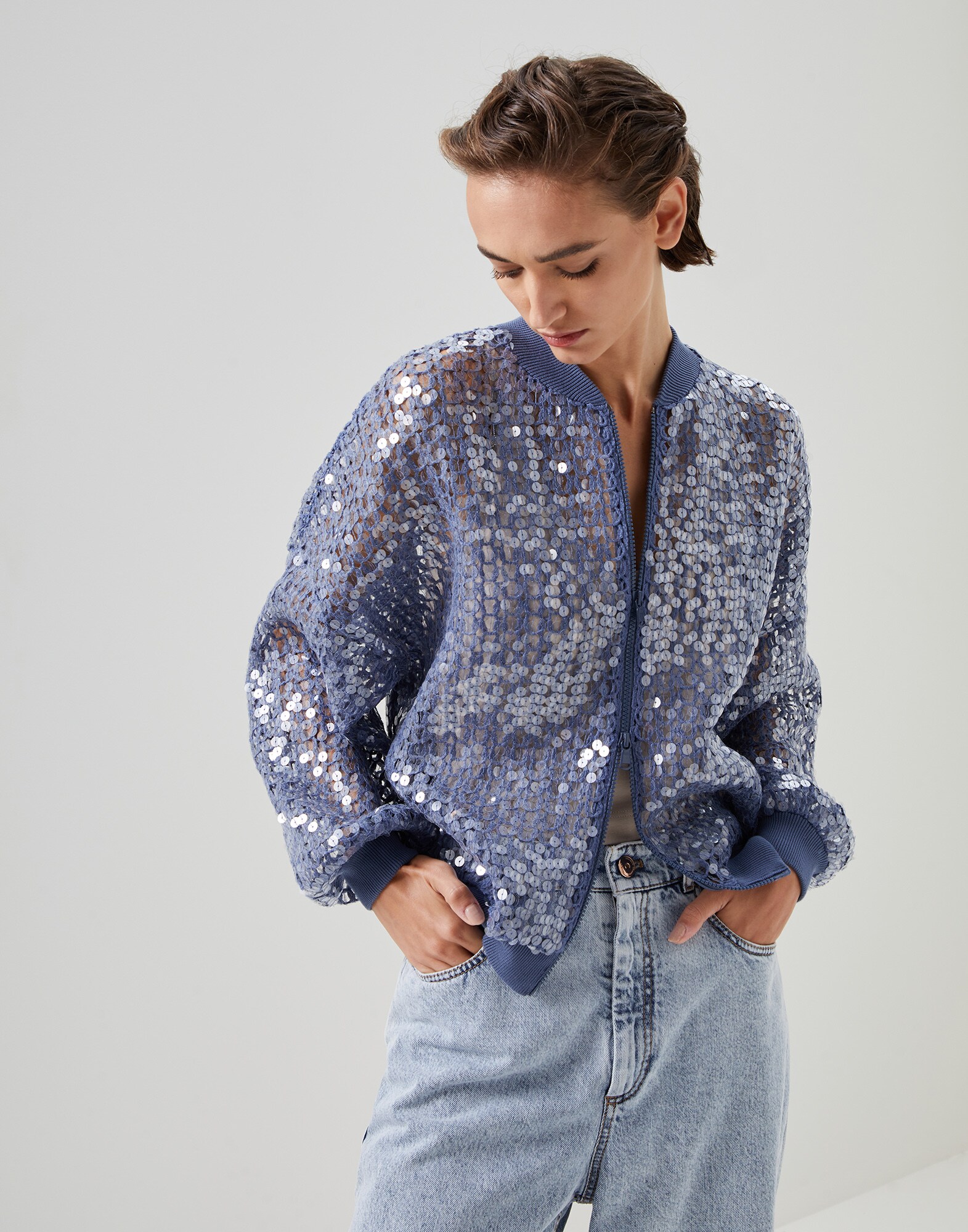 Outerwear-style Cardigan - Front view