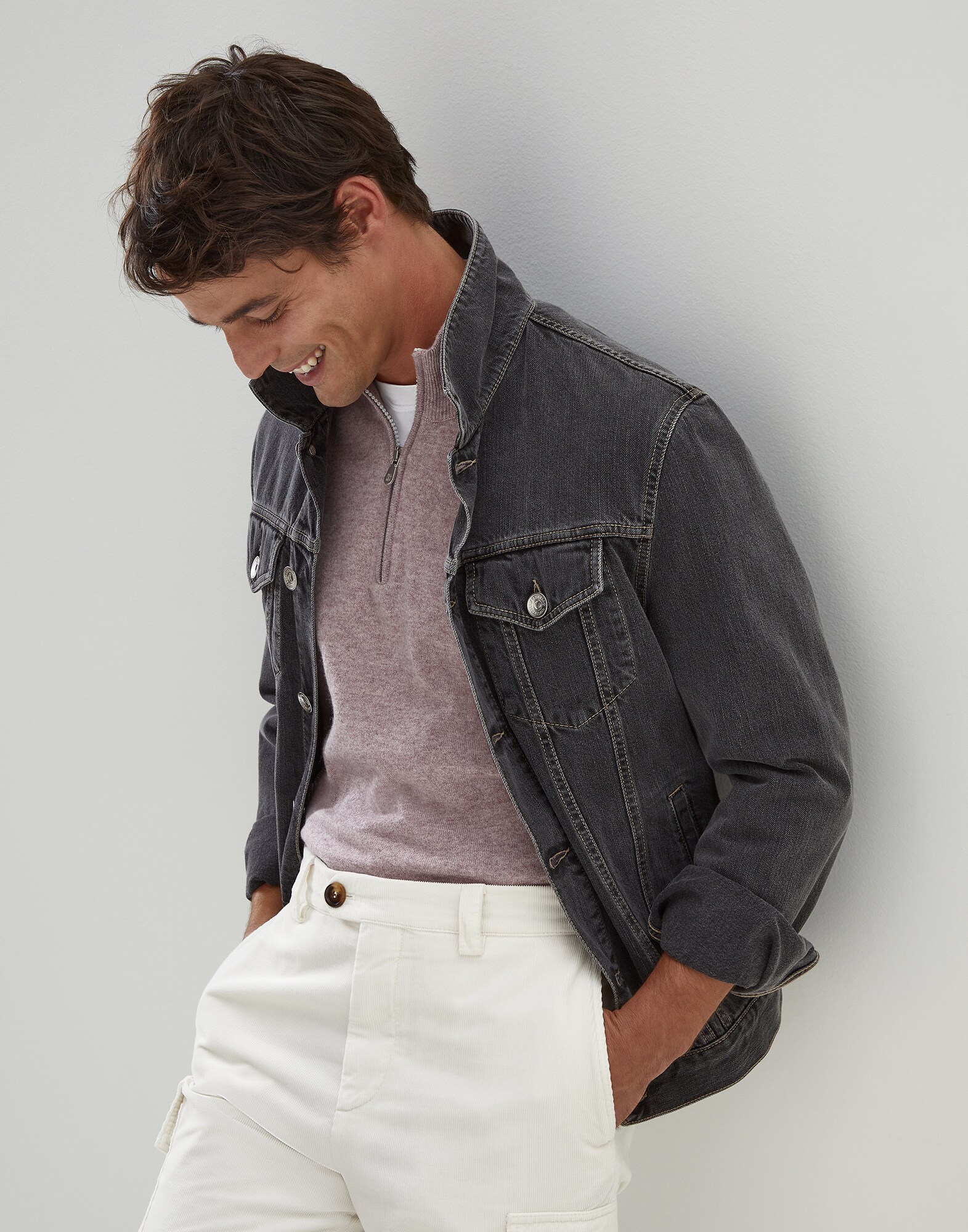 Zip Neck Sweater - Editorial view