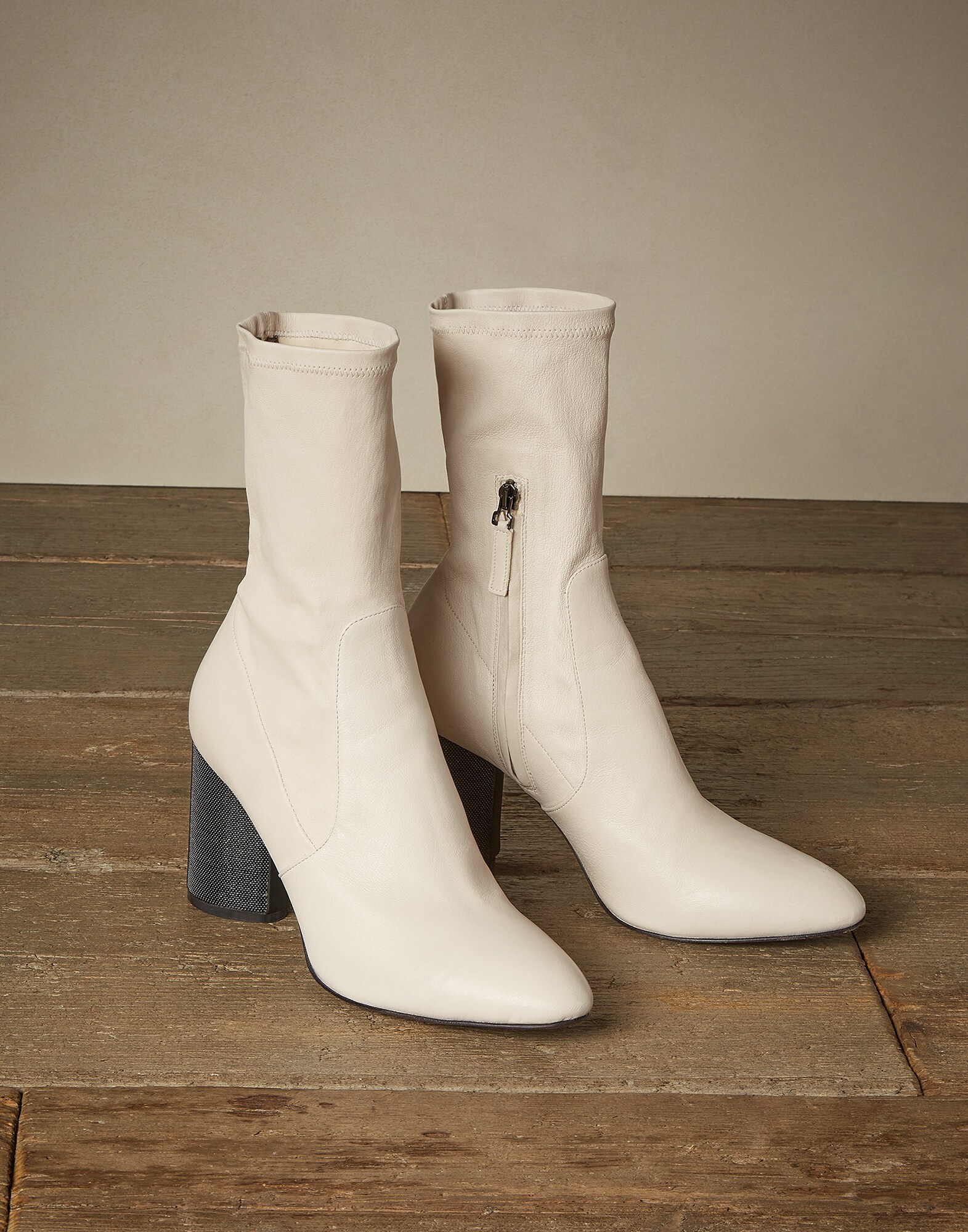 High-Boots White Woman 0 - Brunello Cucinelli