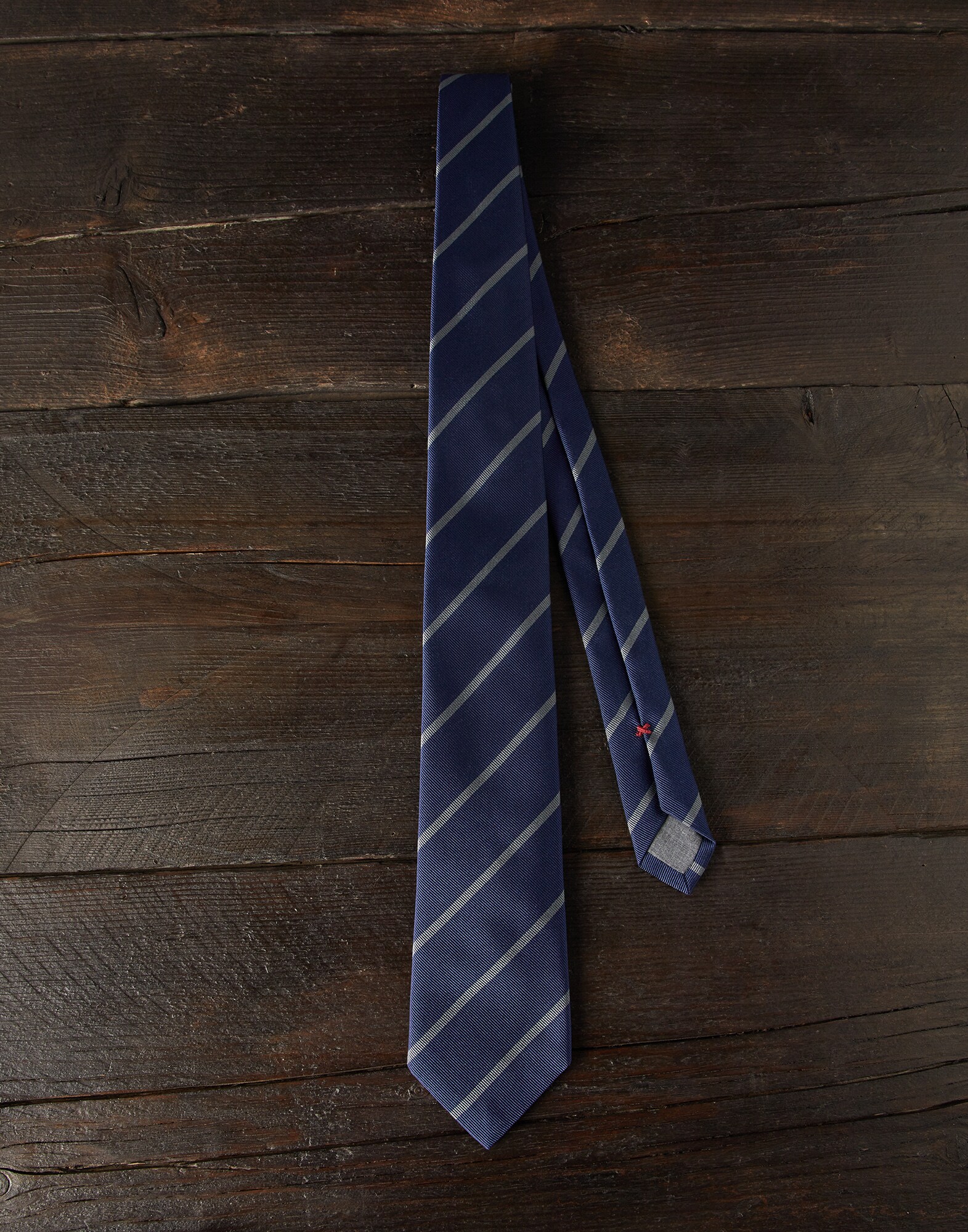 条饰斜纹真丝领带