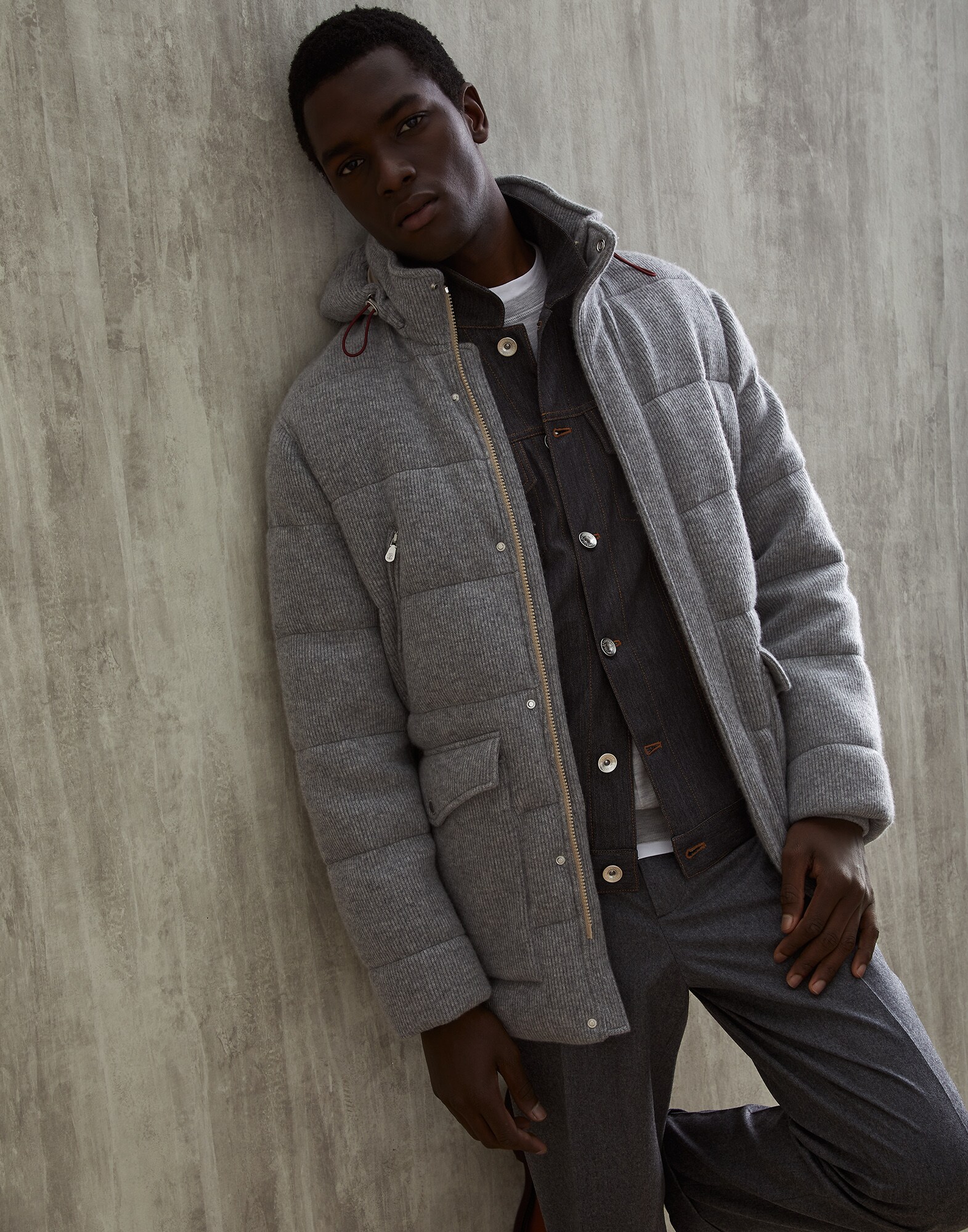 Knit Down Jacket - Editorial view