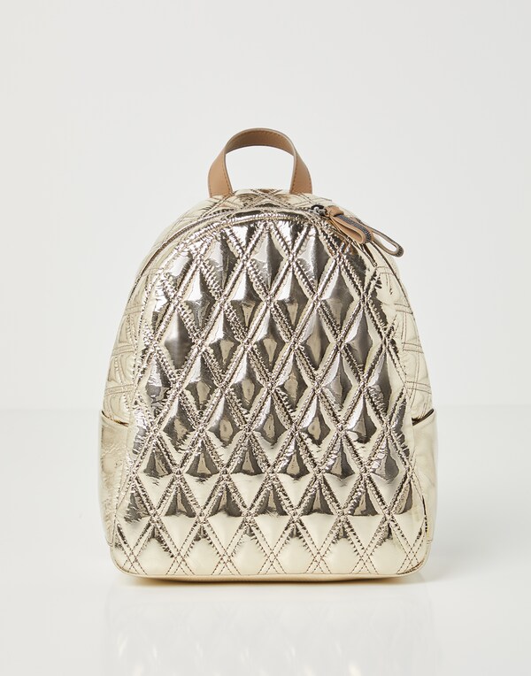 Leather backpack Brushed Gold Girl - Brunello Cucinelli 