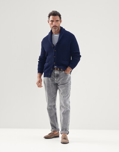 Denim Five-Pocket Trousers - Full look