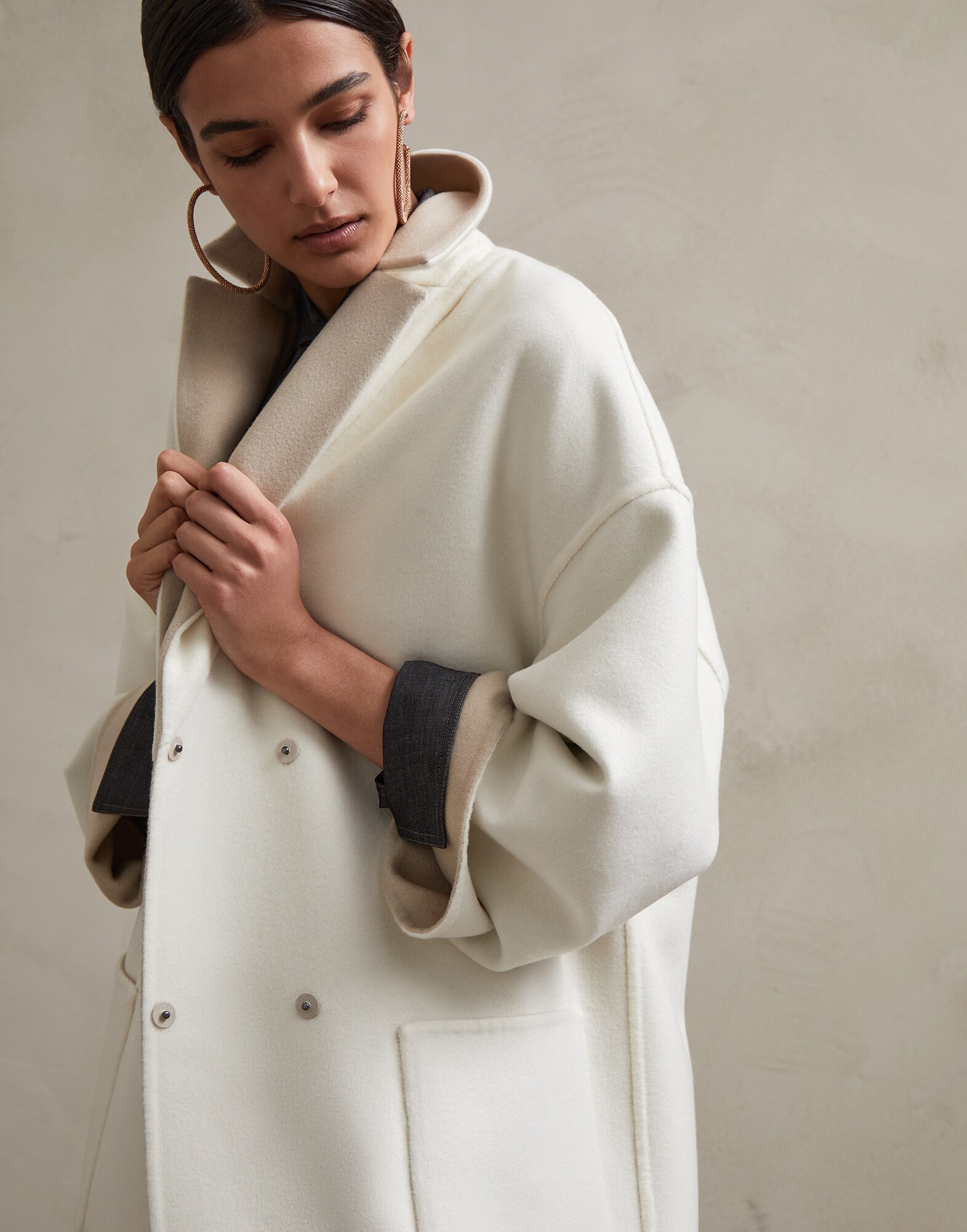 Coat Natural Woman 3 - Brunello Cucinelli
