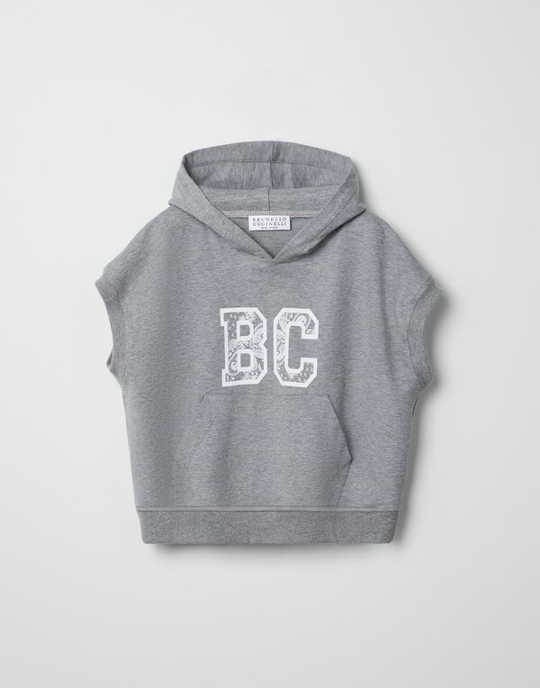 Sweatshirt with print Grey Girl - Brunello Cucinelli