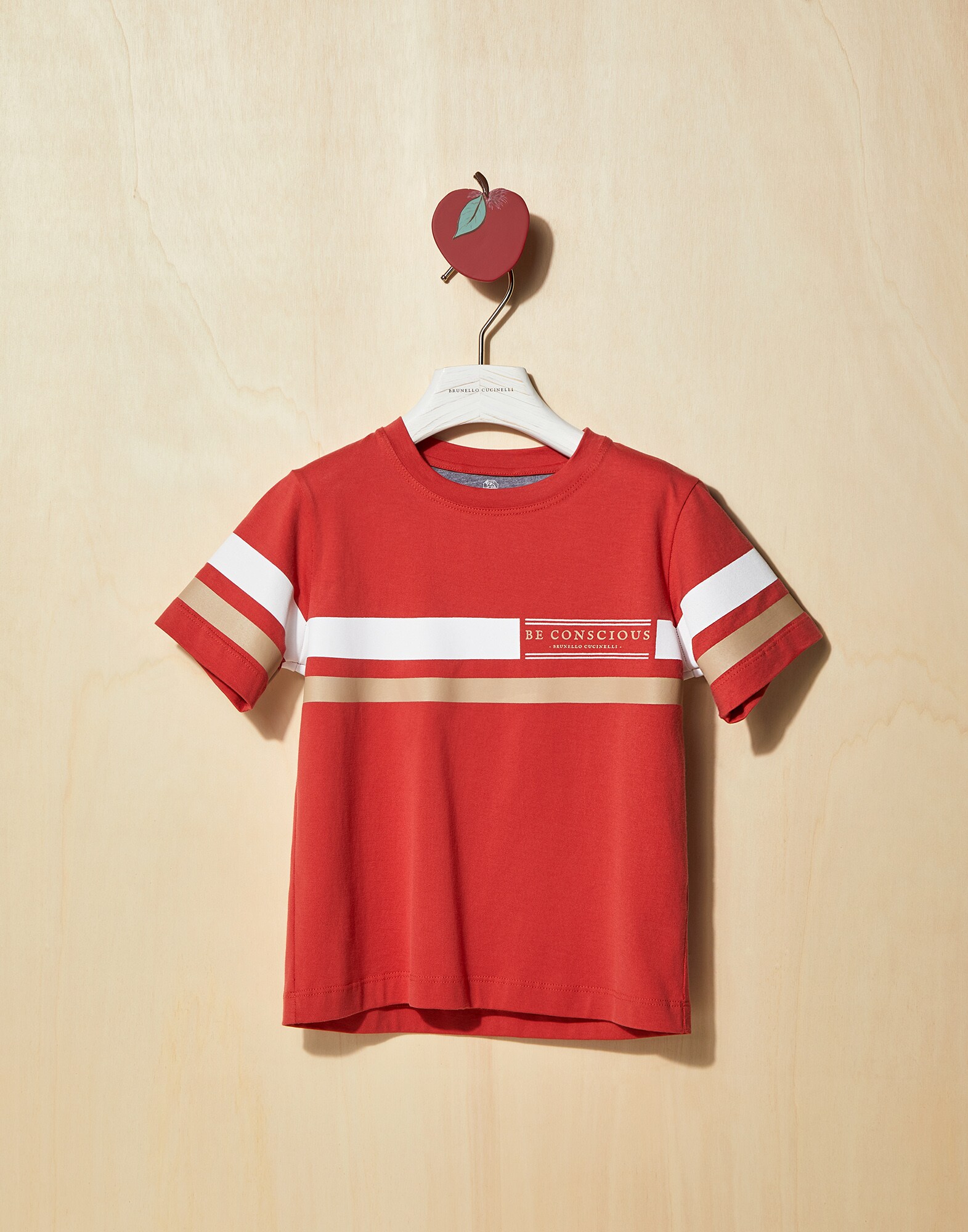 Jersey T-shirt Coral Boy - Brunello Cucinelli