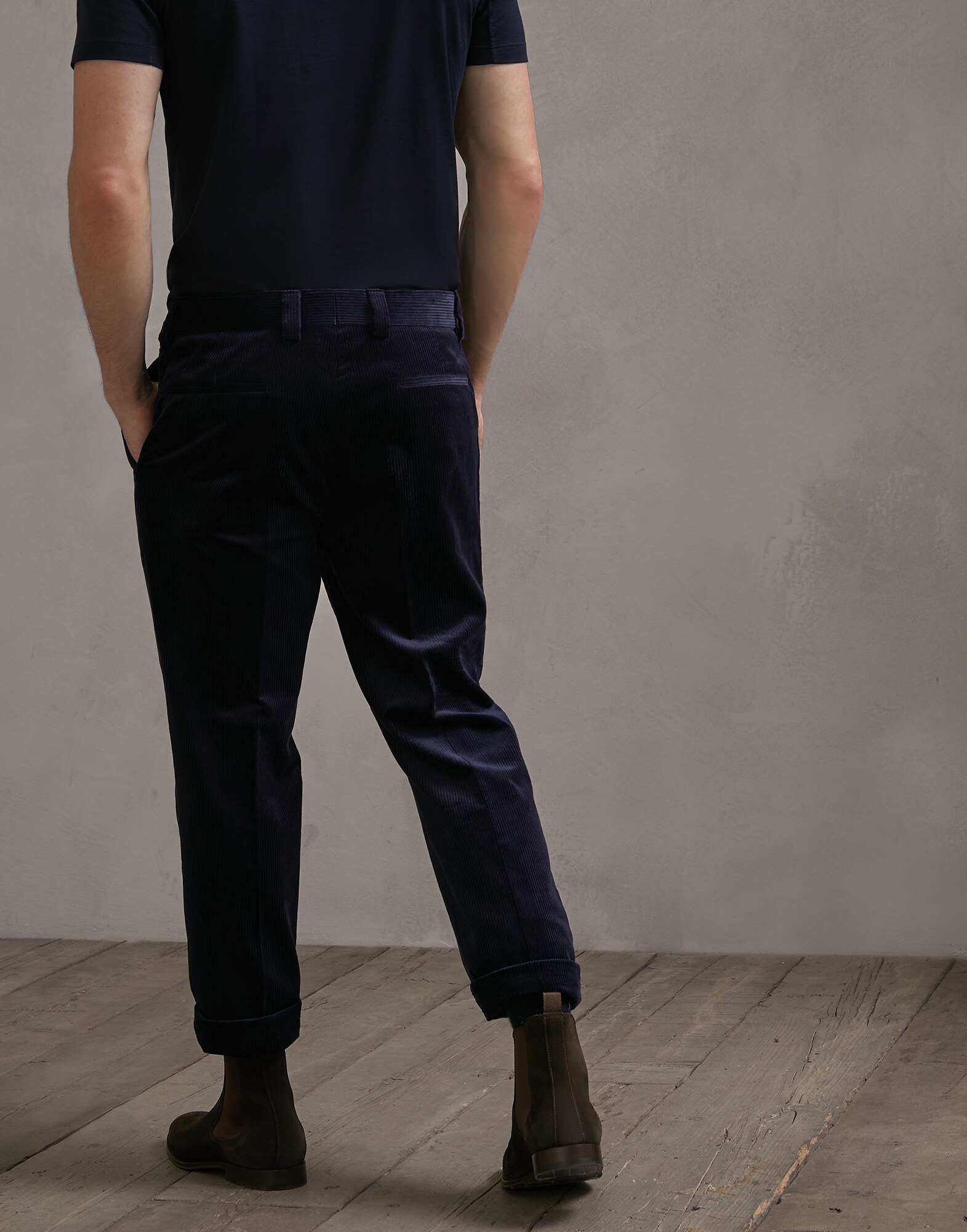 长裤 海军蓝 男款 1 - Brunello Cucinelli