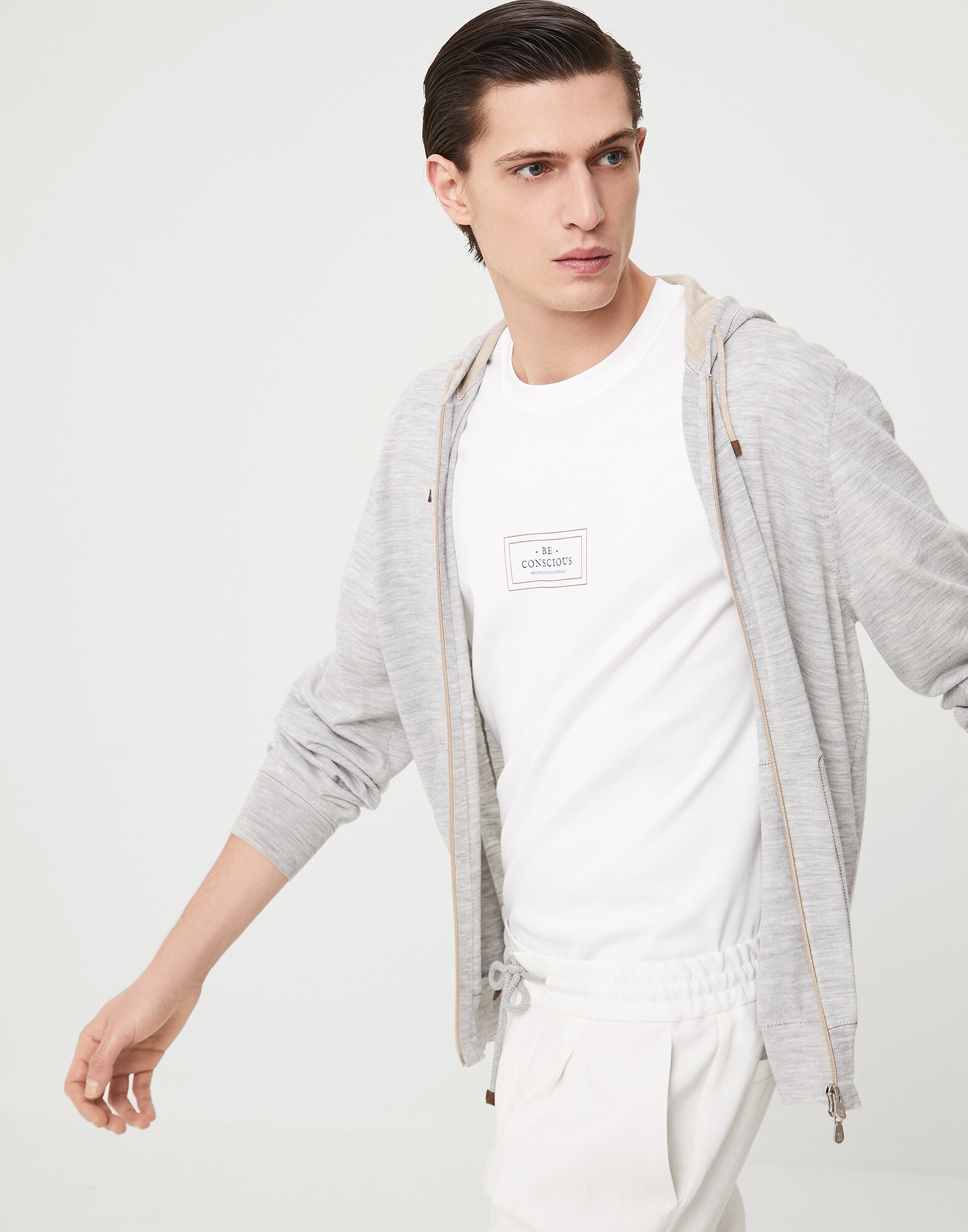 Zip-front Cardigan - Editorial view