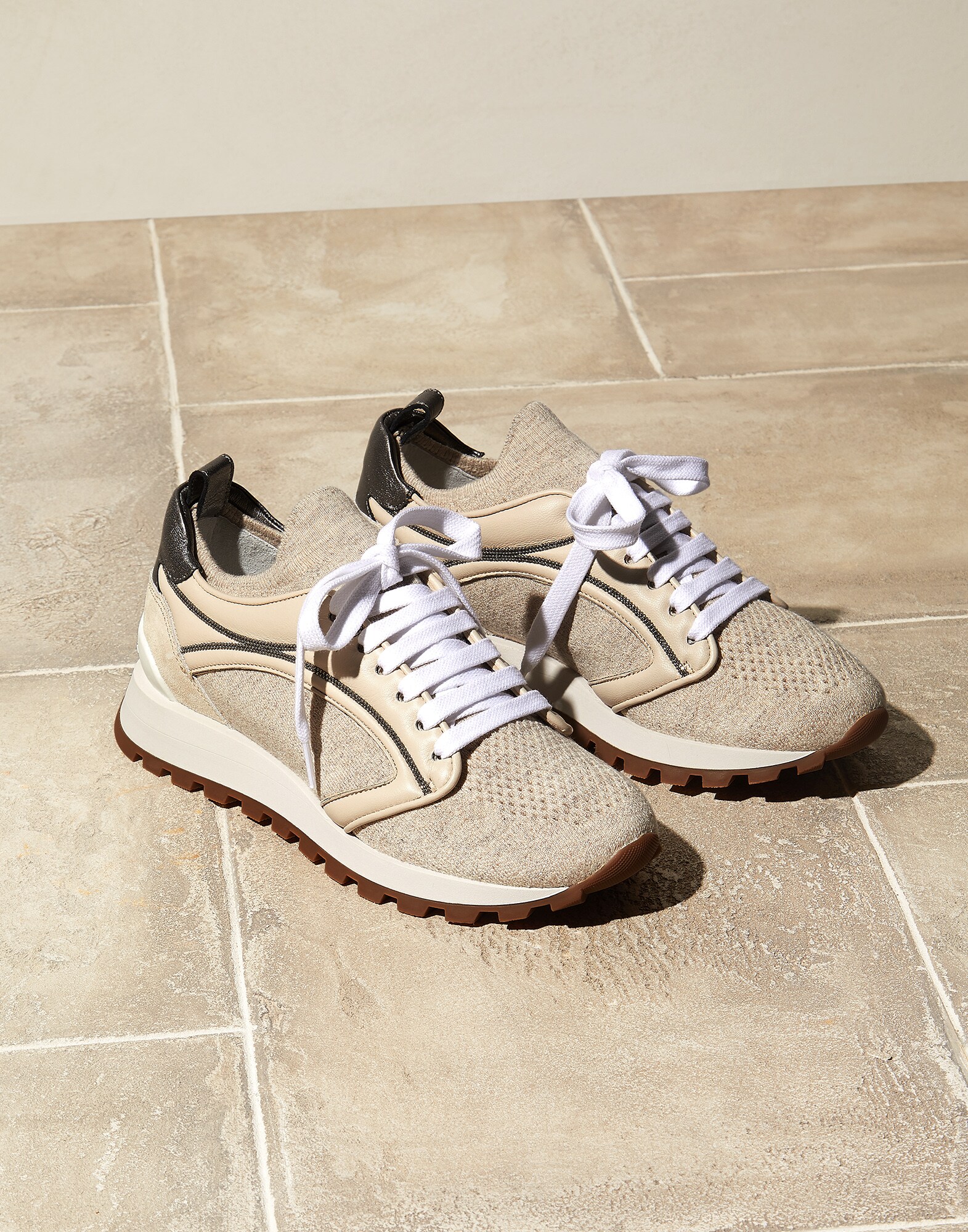 Knit runners Oyster Woman - Brunello Cucinelli