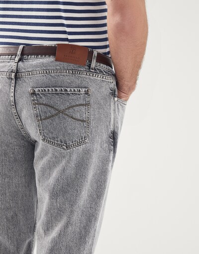 Denim Five-Pocket Trousers - Detail view