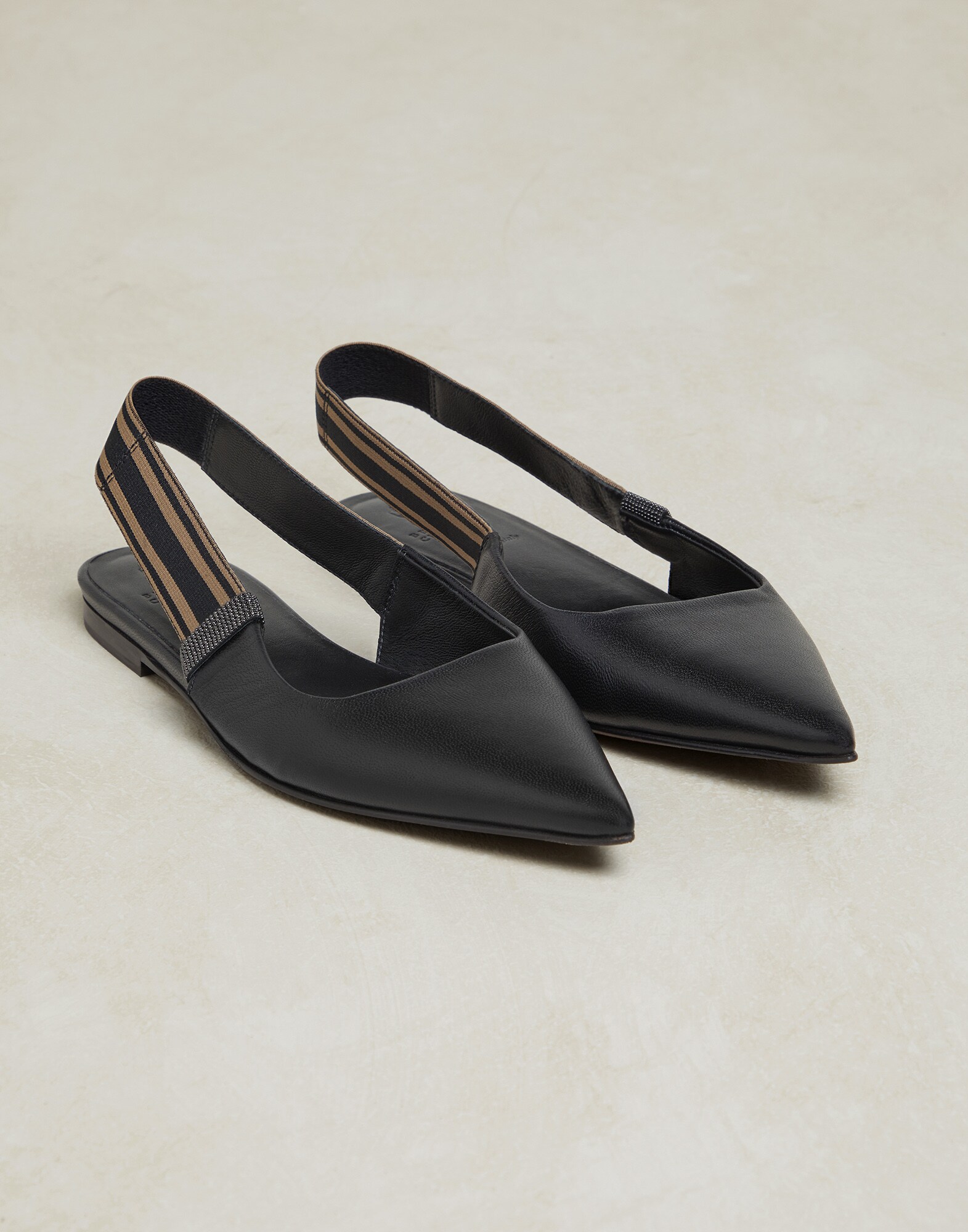 Nappa leather flats