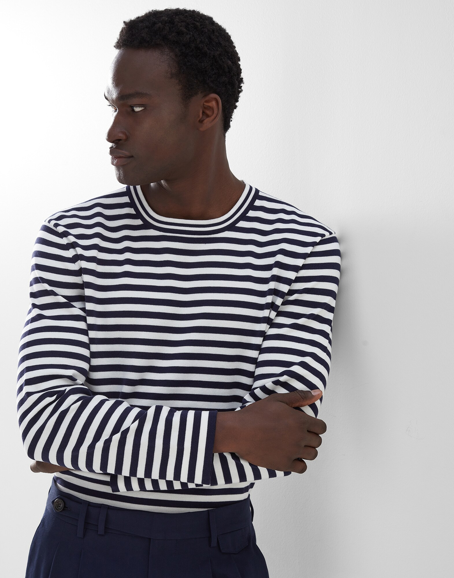 Striped sweater Blue Man - Brunello Cucinelli
