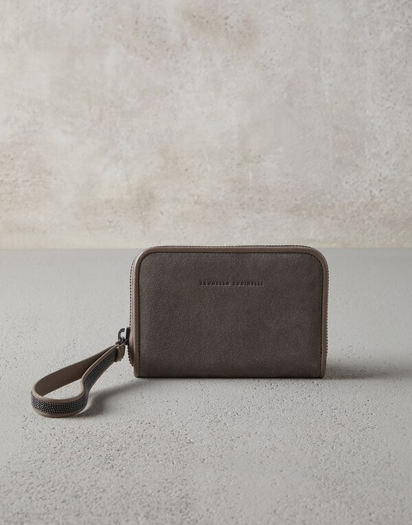 Wallet with monili Mud Woman - Brunello Cucinelli 