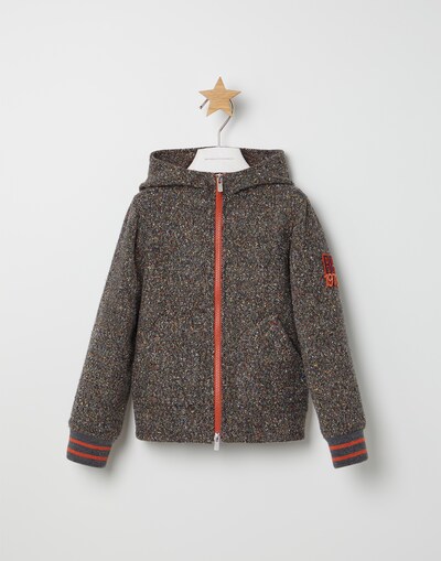 Wool and silk bomber jacket Brown Boy -
                        Brunello Cucinelli
                    