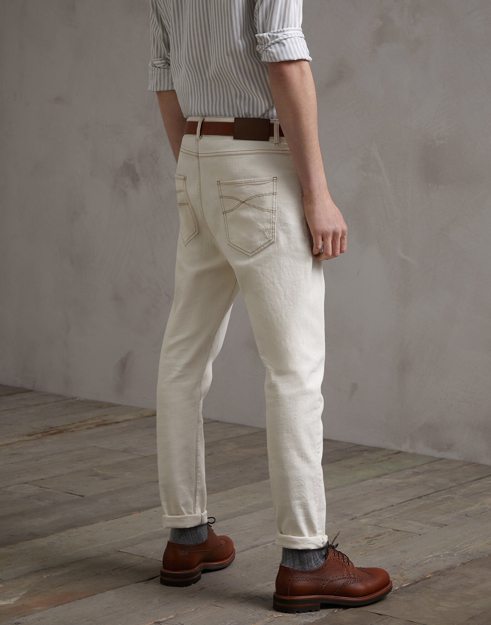 牛仔长裤 本色 男款 1 - Brunello Cucinelli
