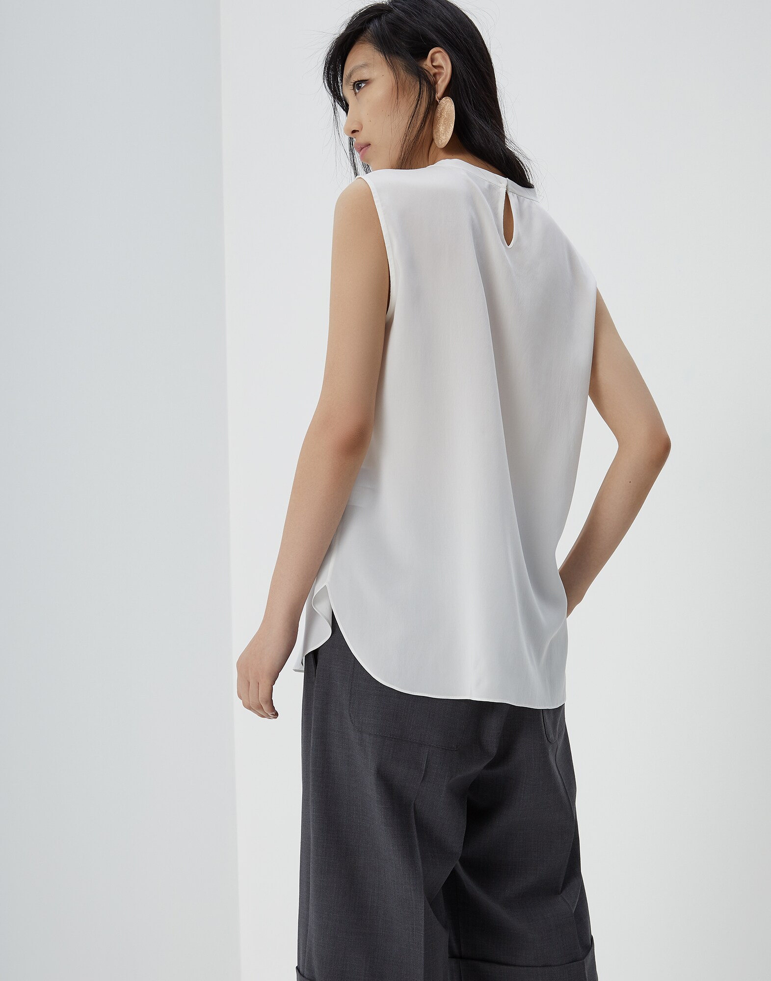 Top Light Grey Woman 2 - Brunello Cucinelli