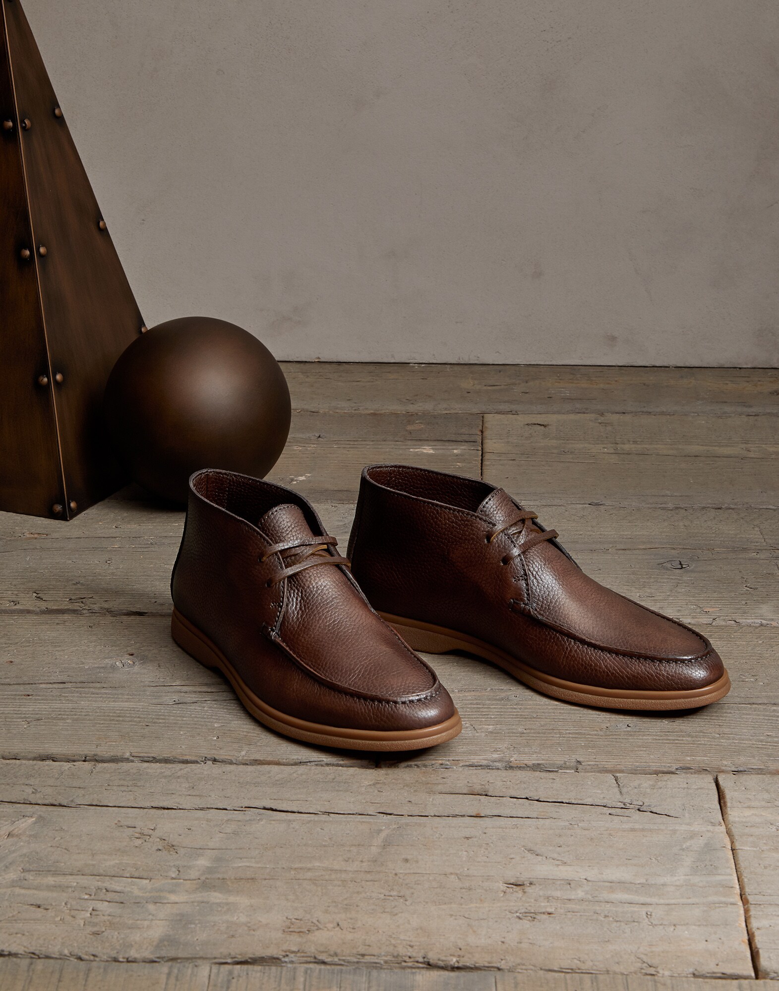 Boots Cognac Man 0 - Brunello Cucinelli