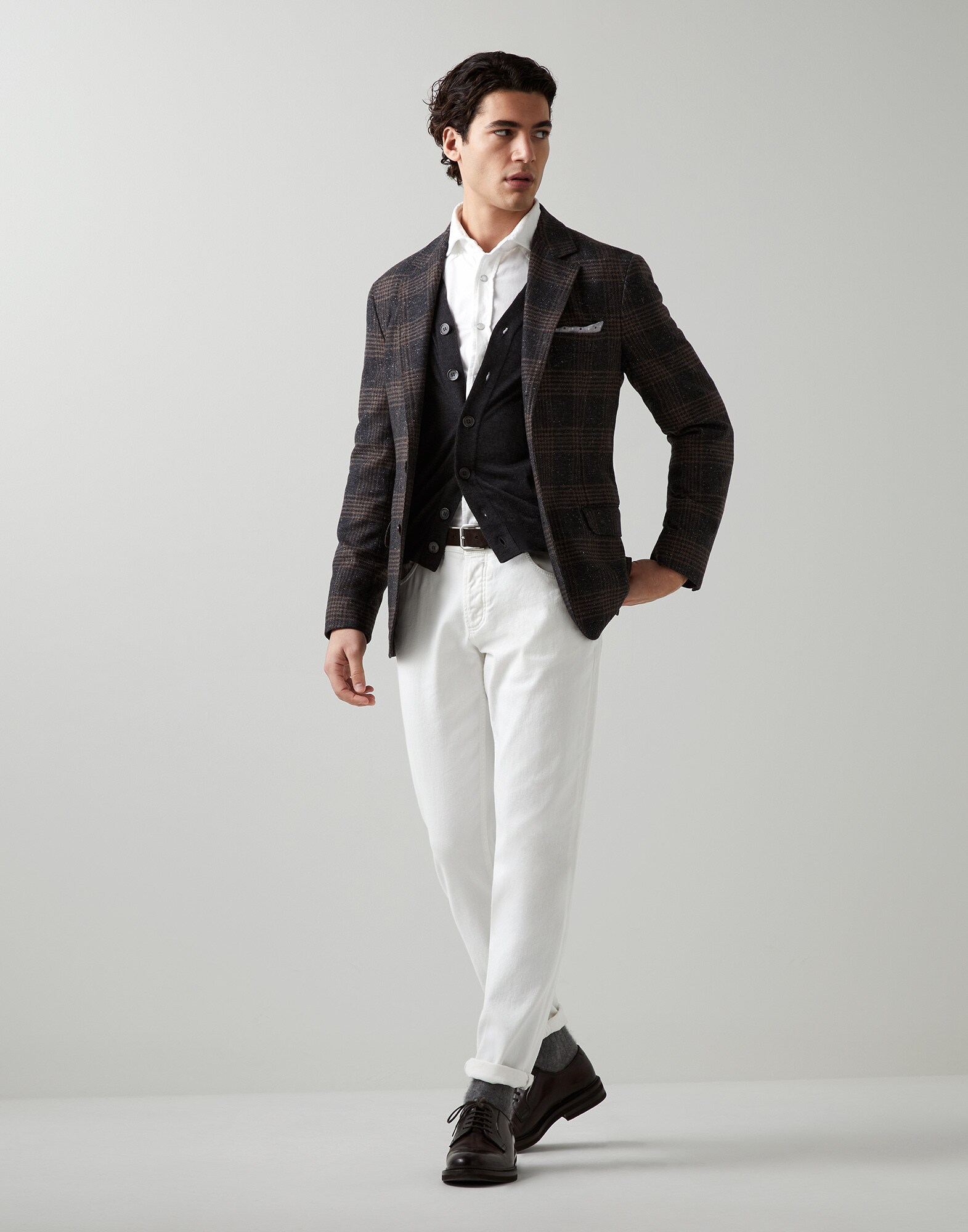 Button-front Cardigan - Full look
