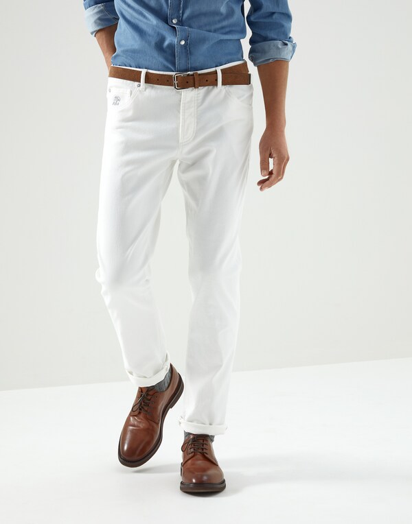 Slim fit five-pocket trousers Snow Man - Brunello Cucinelli 