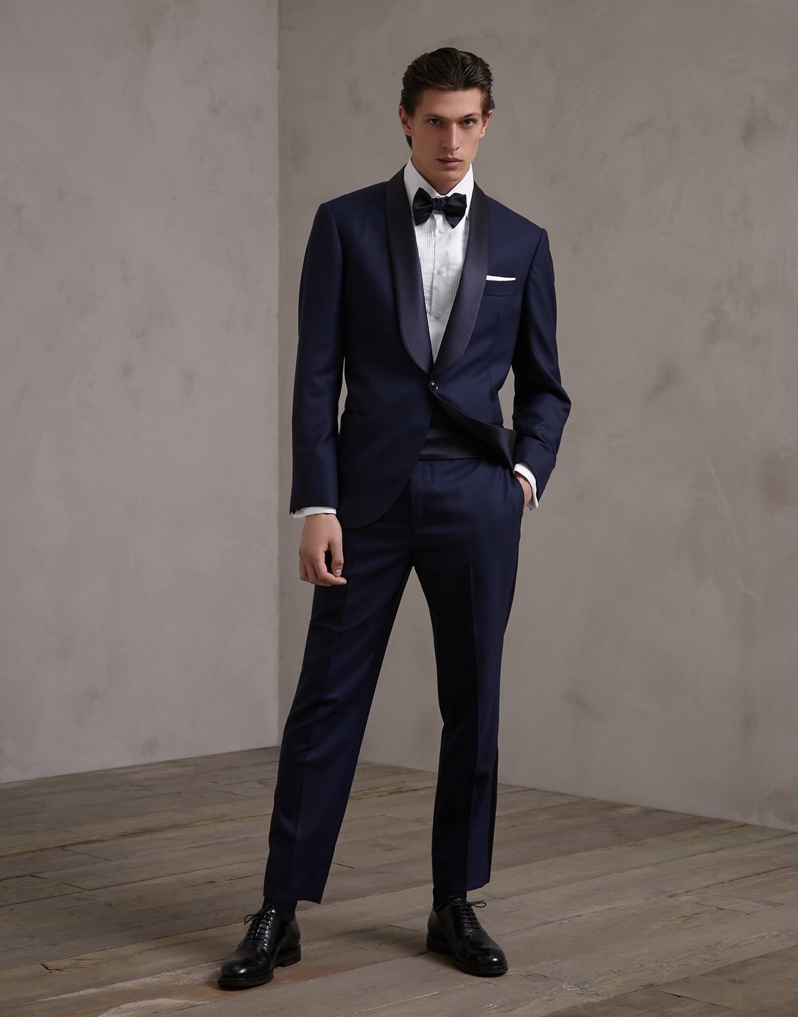 礼服衬衫 白色 男款 4 - Brunello Cucinelli